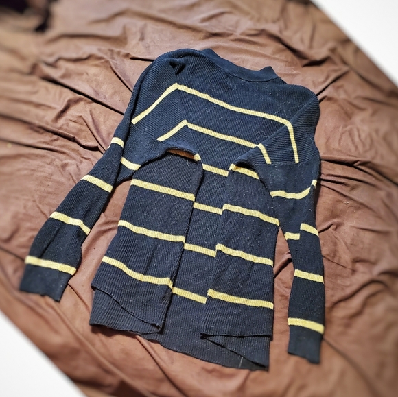 ae striped jegging pullover